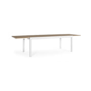 Table d'extérieur 200-300x95x74h Blanc Iperbriko