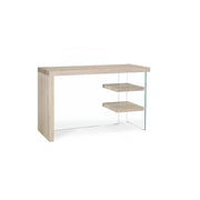 Bureau Bilbao en bois et verre trempé 120x50x76h cm