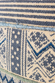 Pouf coton style ethnique TILAK Tuba diamètre 50x h35 cm