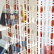 Rideau en perles plastique Bronze / Crist/ Cognac