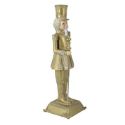 Soldat en résine dorée cm10x10h31,5