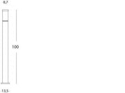 Lampe en Aluminium Moulé sous Pression avec Diffuseur Opalin - Hauteur 180mm, Diamètre 60mm - IP43, 25W Noir