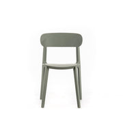Chaise en polypropylène gris clair 48x52x77,5h cm