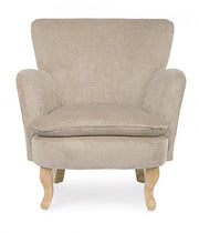 Fauteuil gris tourterelle de style vintage