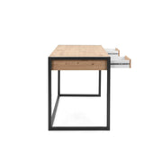 Bureau de chambre moderne en chêne avec tiroirs 120 x 60 x 75 h