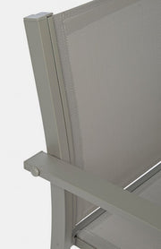 Salon de jardin 3 pièces en métal taupe Auri