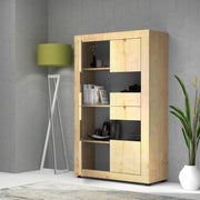 Buffet de salon Showcase avec quatre portes Chêne FIESTA 102x45x h162 cm
