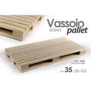 Plateau en bois mini palette 35 x 20 x 3,5 h