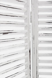 Chaise de parantro 3 portes en bois blanc laiteux 120 x 180 cm