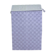 Panier polyester ligné gris rectangulaire 1-3 cm40x30h55