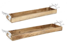 Ensemble de 2 Plateaux Ethel Rett Nat 2x