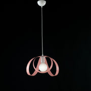 Chandelier Suspension du lustre en fer rose A 32x H24 cm Lumière