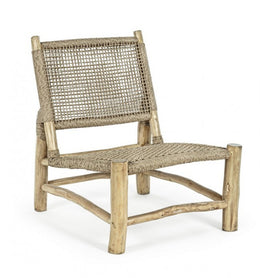 Fauteuil de jardin en fibres synthétiques Lampok