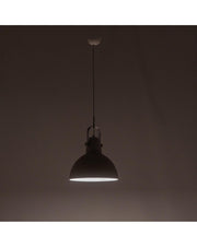 Lampe à suspension Kande en acier blanc STS
