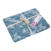 Nappe rose sauvage bleu pétrole cm140x240