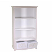 Bibliothèque Lubeck 3 étagères et 2 tiroirs cm72x37xh130