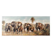 Tableau imprimé éléphant rectangulaire cm55x135x3