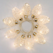 Chaîne 10 Pommes de pin 20 MicroLED 2,5m