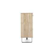 Buffet 2 portes 3 tiroirs colorés chêne gris 160x35xh.86 cm