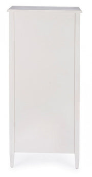 Commode étroite en bois avec six tiroirs Bianca EUNICE 56x36x h119 cm