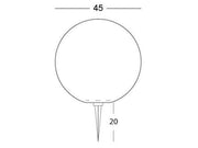 Sphère de plancher D.45 Ball Blanc Ligne