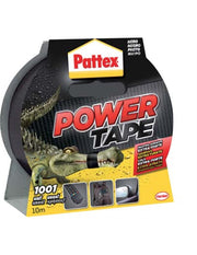 Power Tape Pattex noir haute résistance, de 50 mm de large et d'une contenance de 10 ml.