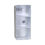 Étagère en métal bristol blanc 3 étagères rectangulaires cm19,5x15h44,5