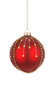 12x Boule Vt Sfarzo Rouge D80