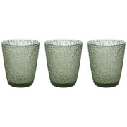 Set 3 Gobelets en Verre Vert 280 Cc Ligne DAVOR