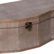 Boîte rectangulaire en bois marron 1-2 cm36x20,5h14,5