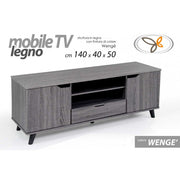 Portes et étagères mobiles de porte télévisée basse 140 x 40 x 50 h cm