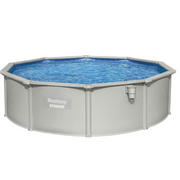 Piscine hors sol ronde Hydrium 460x120 cm grise