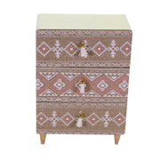 Porte-bûches en tissu Morfeo 3 tiroirs cm24x13h34