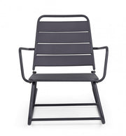 Rocking chair anthracite bizzotto lillian