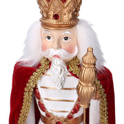 Soldat en résine blanche 8,3x8,3h29,5 cm