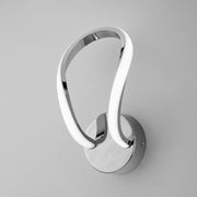 Applique en métal et aluminium Chrome Poli LED Intégré 21x h20 cm