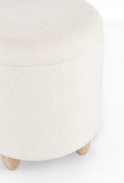 Tabouret de conteneur de zena blanc