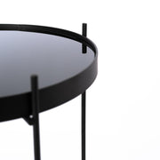 Table en métal noir cm 38 x 38 xh 43