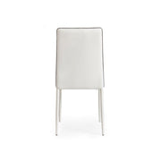 Chaise Achille avec structure en acier blanc