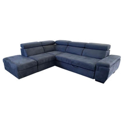 Canapé-lit Lughen avec conteneur pour 5 éléments réversibles de couleur vert aqua