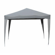 Gazebo acier Arizona 3x3m automatique gris polyester 160gr-m2