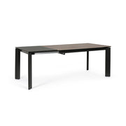 Table extensible grise et noire