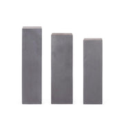 Lot de 3 colonnes de salon de jardin carrées anthracite Melange