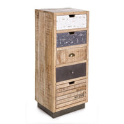 Commode style industriel 5 tiroirs Tudor