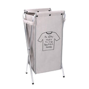 Panier de sac en tissu gris pliantcm 29x33,5h66