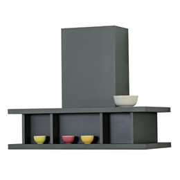 Hotte aspirante STYLE INDUSTRIEL en inox bruni 90 cm