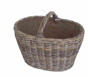 Panier ovale Cloe gr cm64x47h47-37 avec doublure en jute