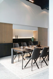 Tapis moderne Panama gris foncé 160x230 cm