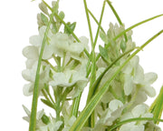 Fleurs artificielles en polyester assorti avec ruban