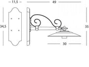 Shorts courts e27 Ligne de graphite antique
